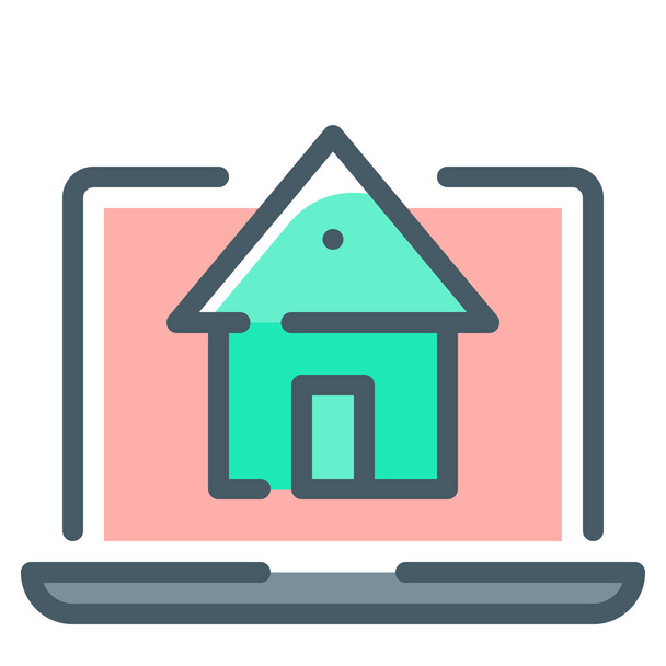 icono de casa de software hipotecario en la categoría Arquitectura y planificación urbana - Vector, Imagen