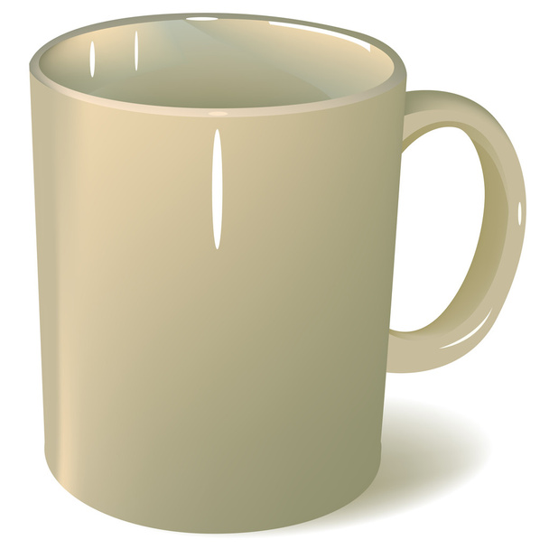 Blank ceramic mug. Illustration in vector format EPS - Vecteur, image