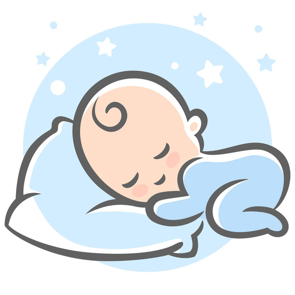 baby dream pillow icon - Вектор,изображение