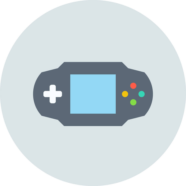 console giochi psp icona in stile piatto - Vettoriali, immagini