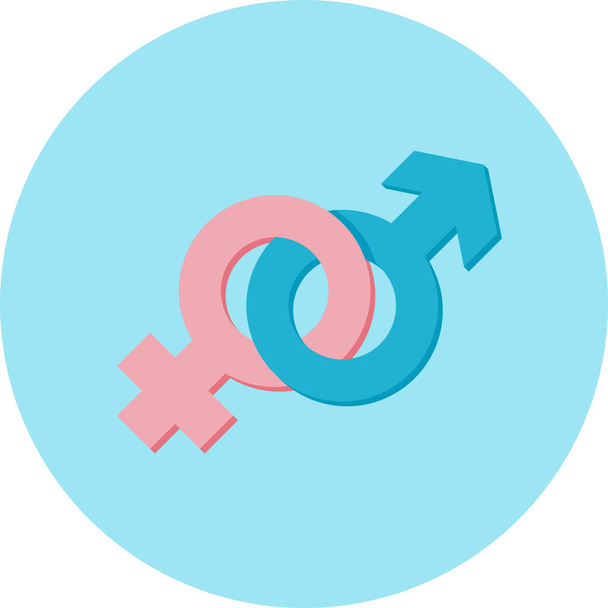 hospital sexology man icon in Flat style - Vector, Image