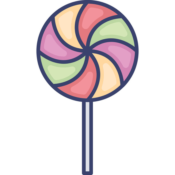 snoep dessert food icoon - Vector, afbeelding