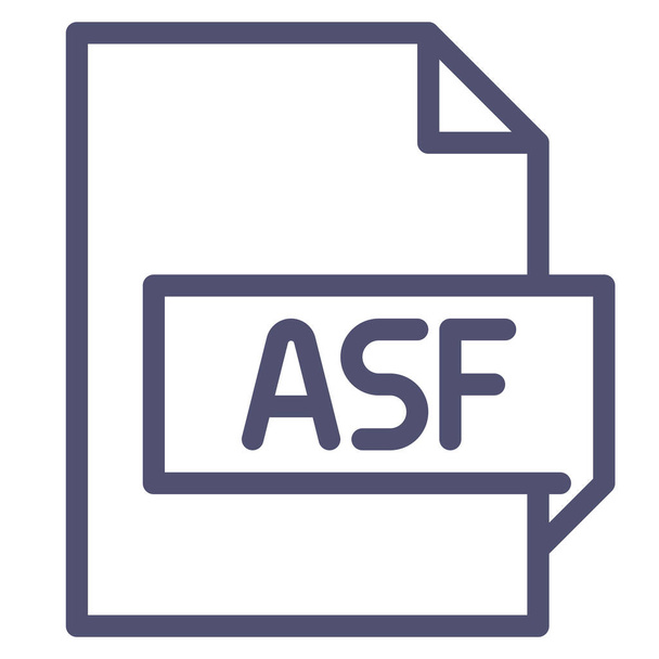 Піктограма розширення asf у категорії Файли та теки
 - Вектор, зображення