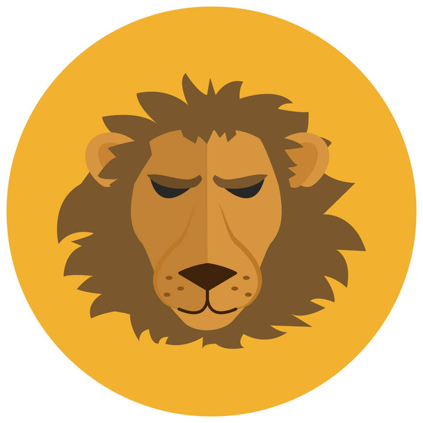 állat, horoszkóp, leo, oroszlán, jel, állatöv, horoszkóp és állatöv jelek ikonja - Vektor, kép