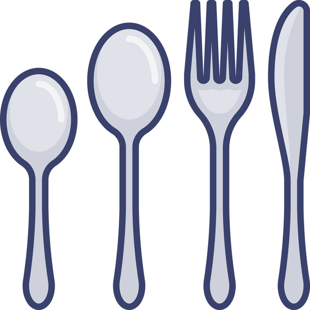 food fork knife icon - Vector, Image