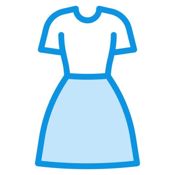 иконка платья в стиле наброска - Вектор,изображение