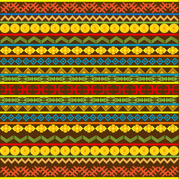 Ethnic African pattern with multicolored motifs - Photo, Image