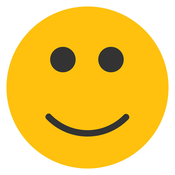 emoticons, sorriso feliz, sorriso, sorridente, rosto sorridente, ícone de emoticon de Emoticons - Rodada Smileys - Vetor, Imagem