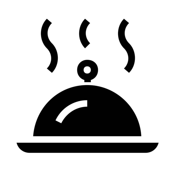 dining room service restaurant icon in Solid style - ベクター画像