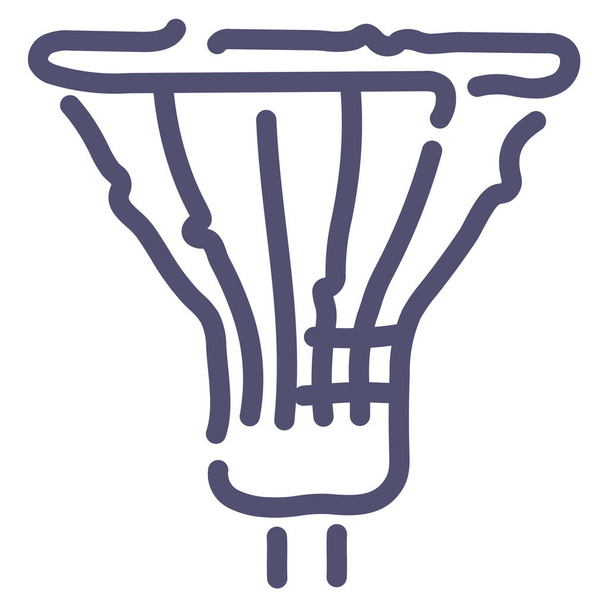 иконка лампы галогена в стиле Абрис - Вектор,изображение