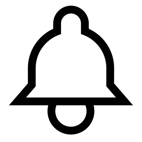 bell Outline User interface optimal icon in Outline style - Vector, Image