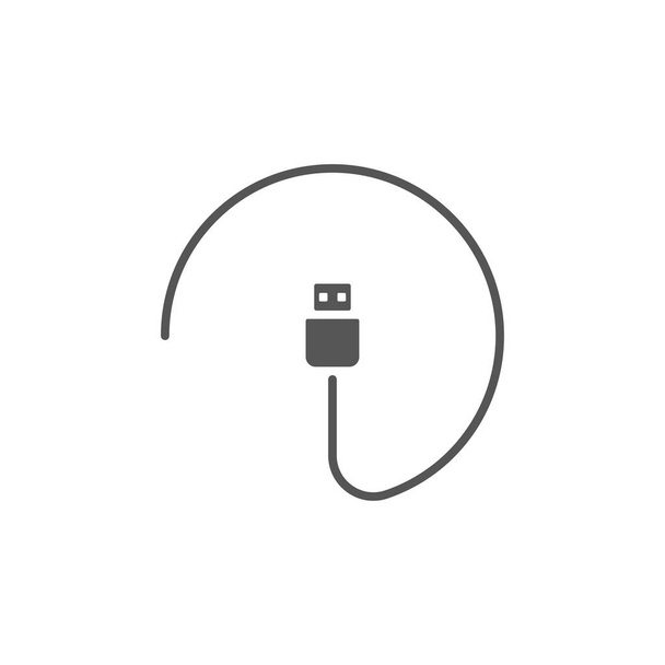 Plug icono aislado sobre fondo blanco. Símbolo eléctrico moderno, simple, vector, icono para el diseño del sitio web, aplicación móvil, ui. Ilustración vectorial - Vector, imagen
