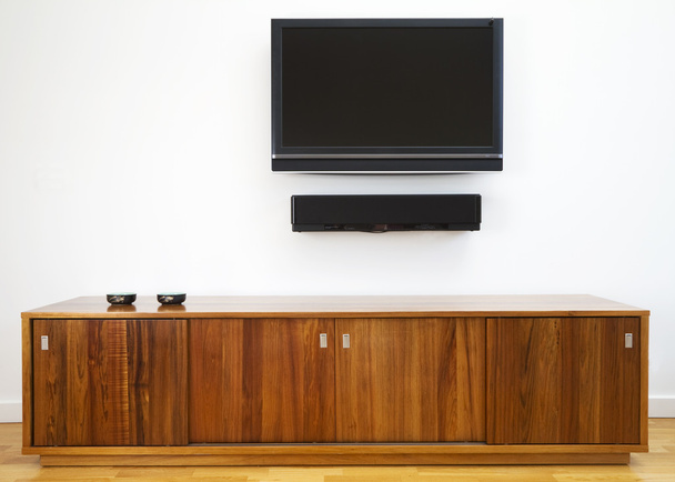TV en kabinet horizontaal - Foto, afbeelding