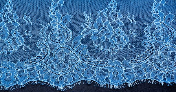 lace fabric texture, close up shot - Photo, Image