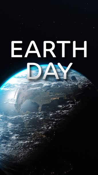Maan päivän ekologinen liike ilmastonmuutosta vastaan. Maa 3d renderöi - Valokuva, kuva