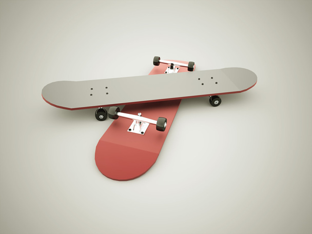 Skateboards red - Foto, Bild