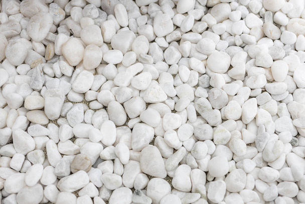 white pebbles background texture - Photo, Image