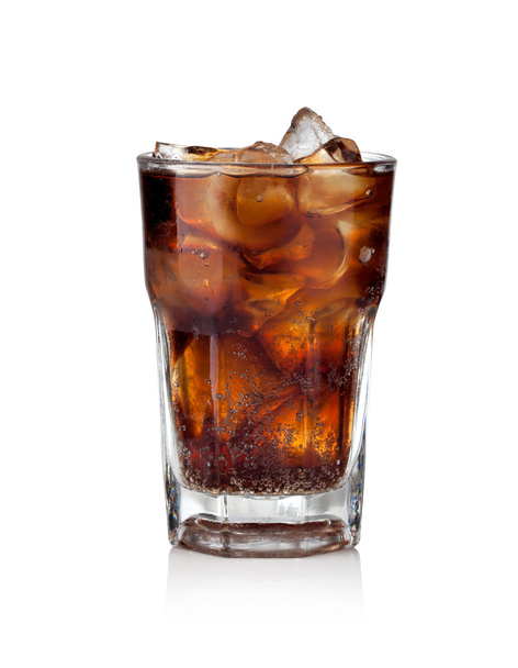 Cola glass with ice cubes - Photo, Image