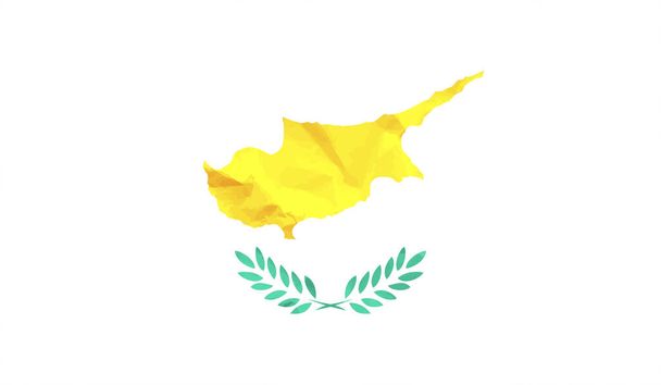 Ciprus grunge zászló állítsa be a fehér háttér. Vektorillusztráció. - Vektor, kép