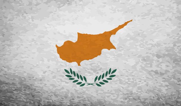 Ciprus grunge zászló állítsa be a fehér háttér. Vektorillusztráció. - Vektor, kép