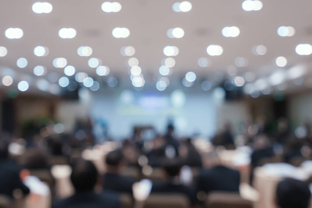 Verschwommenheit von Business Konferenz und Präsentation im Konferenzsaal. - Foto, Bild