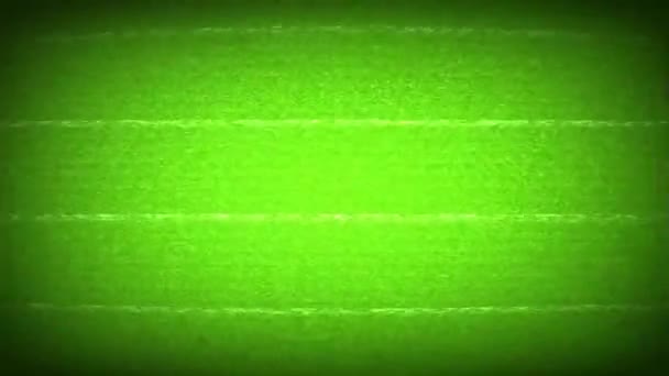 Slecht signaal van digitale tv Statische elektronische ruis op groen scherm Achtergrond 4K. - Video