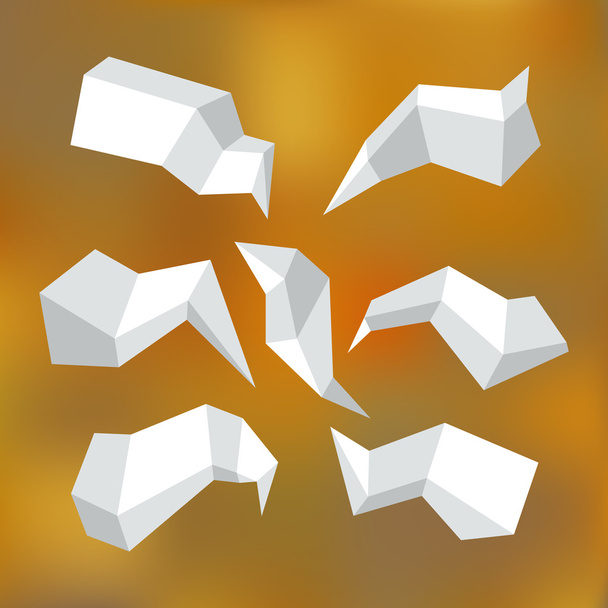 Origami burbuja de discurso 2
 - Vector, imagen