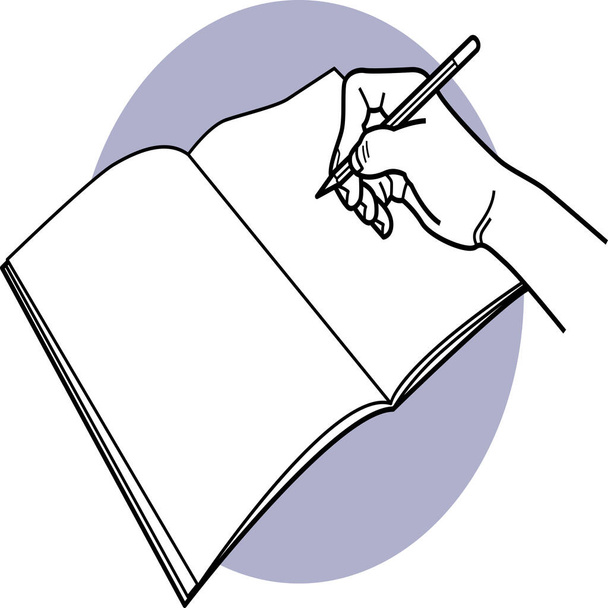 book write writing icon - Vector, Image