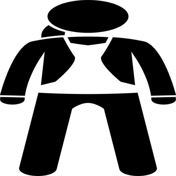 bolero cardigan shrug icon in Solid style - Vector, afbeelding