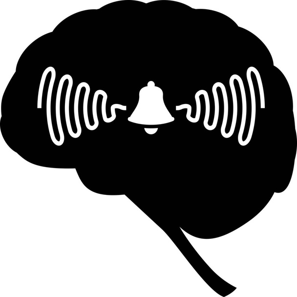 brain buzzing nervous system icon - Vector, Image