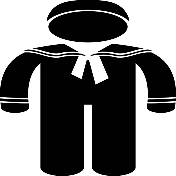 traje de vestuário ícone em estilo sólido - Vetor, Imagem