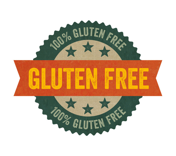 Label with the text Gluten free - Фото, изображение