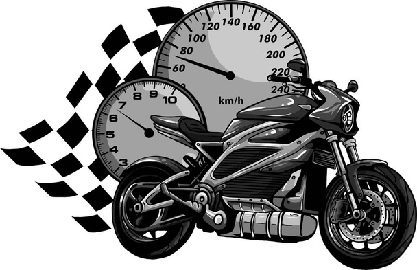 ontwerp van Motorfiets racer sport vector illustratie - Vector, afbeelding
