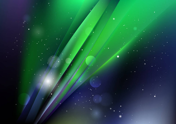 abstrakter Hintergrund mit verschwommenem Glaseffekt, Vorlage mit Bewegungsstruktur, Glänzendes unscharfes Muster zufällig auf grünem Hintergrund - Vektor, Bild