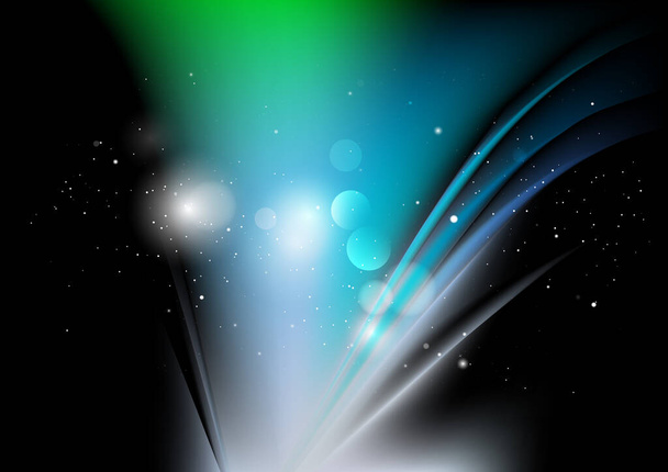 abstrakter Hintergrund mit verschwommenem Glaseffekt, Vorlage mit Bewegungsstruktur, Glänzendes unscharfes Muster zufällig auf blauem Hintergrund - Vektor, Bild