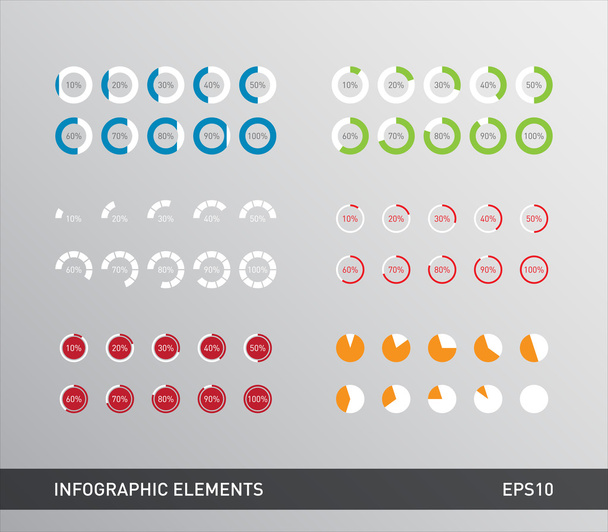 Set of infographic elements - Vektor, kép