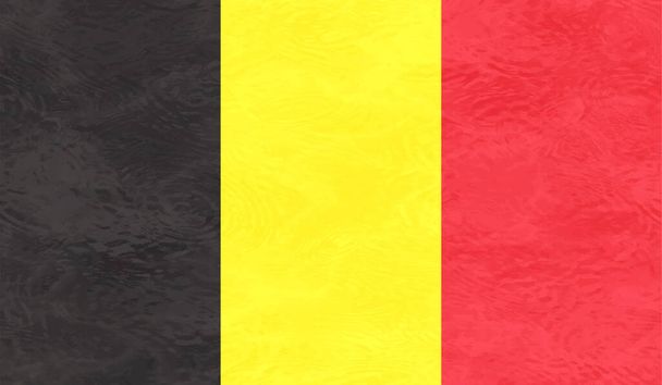 Grunge Bélgica bandeira texturizado fundo. Ilustração vetorial
 - Vetor, Imagem