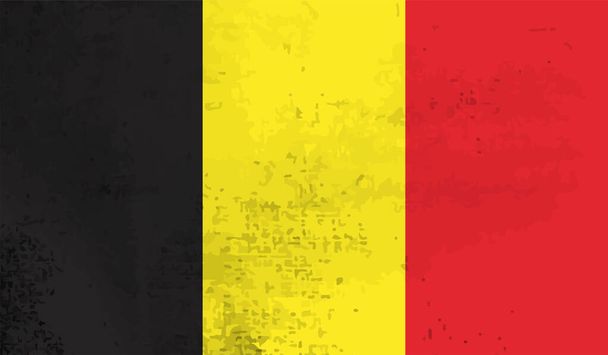 Grunge Belgique drapeau fond texturé. Illustration vectorielle
 - Vecteur, image