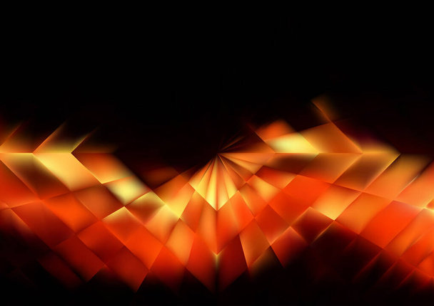 fundo abstrato com efeito de vidro borrado, modelo com textura de movimento, Brilhando padrão borrado aleatoriamente no fundo laranja - Vetor, Imagem