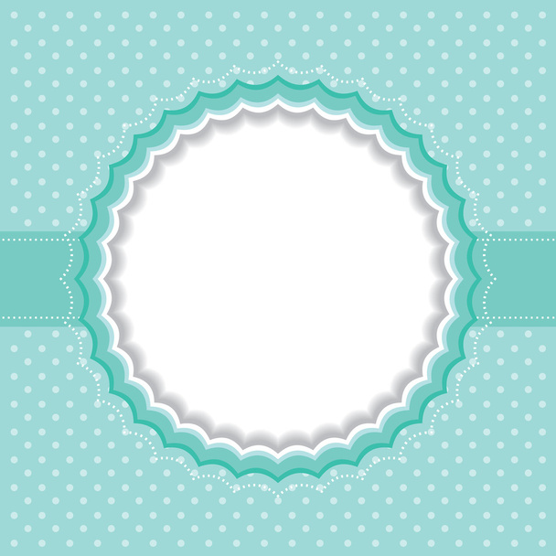 Polka dot frame - Вектор,изображение