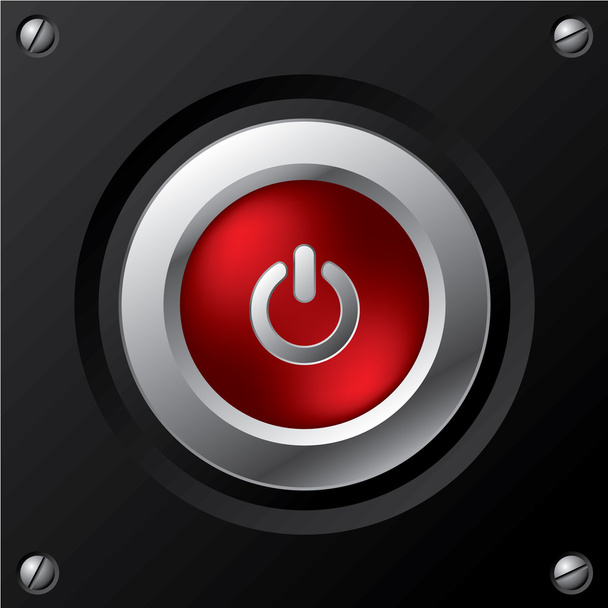 Cool power button design - Vektor, kép