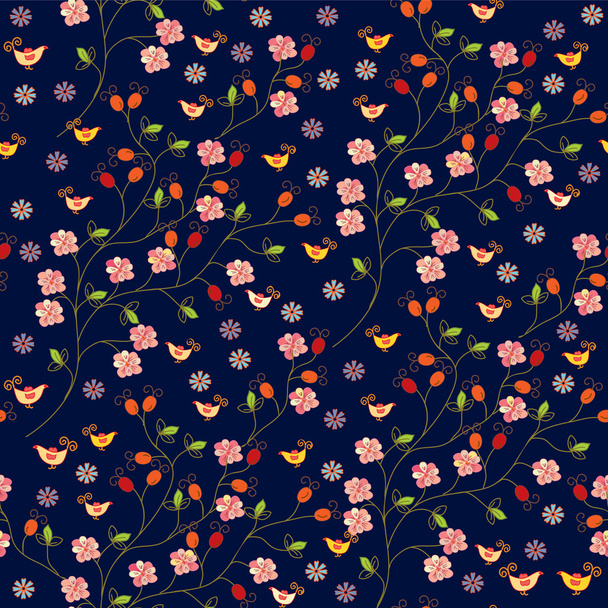 Dog rose seamless pattern - Вектор, зображення