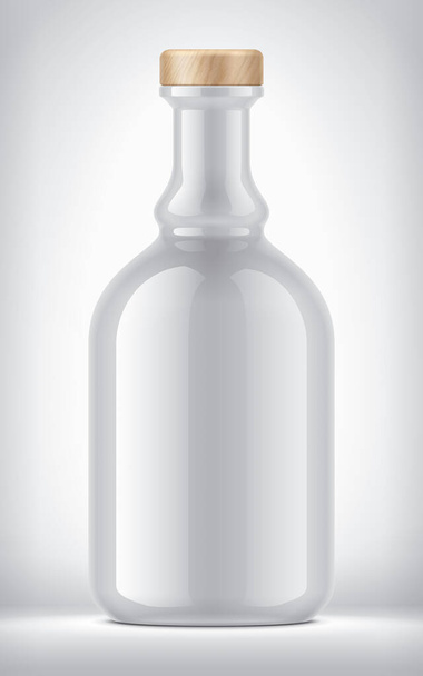 Intransparente Flasche auf Hintergrund.  - Foto, Bild