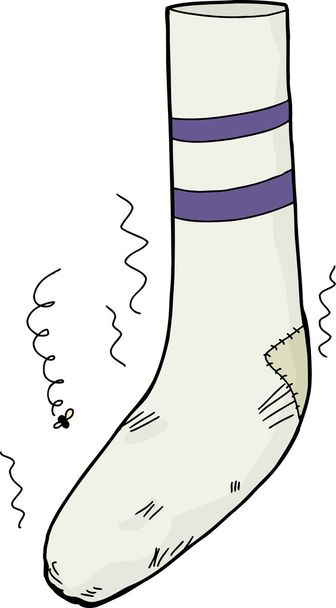 büdös zokni - Vektor, kép
