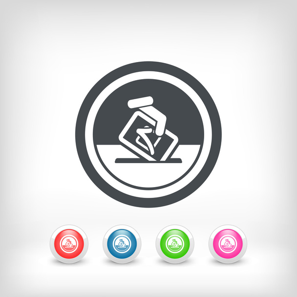 icono de símbolo de voto
 - Vector, Imagen