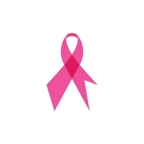 Świadomość raka piersi, wzór wektora logo wstążki - Wektor, obraz