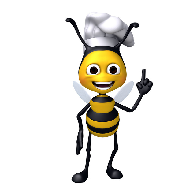 μέλισσα σεφ προσοχή πόζα - Φωτογραφία, εικόνα