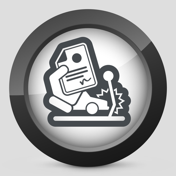 Car crash insurance - Vector, Image