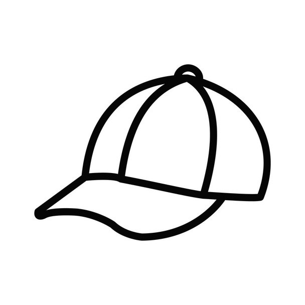 Baseball cap Vektorová ikona, která může snadno upravit nebo upravit - Vektor, obrázek