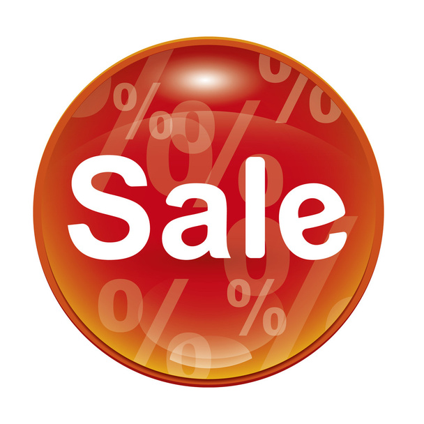 An image of a red sale icon - Foto, immagini